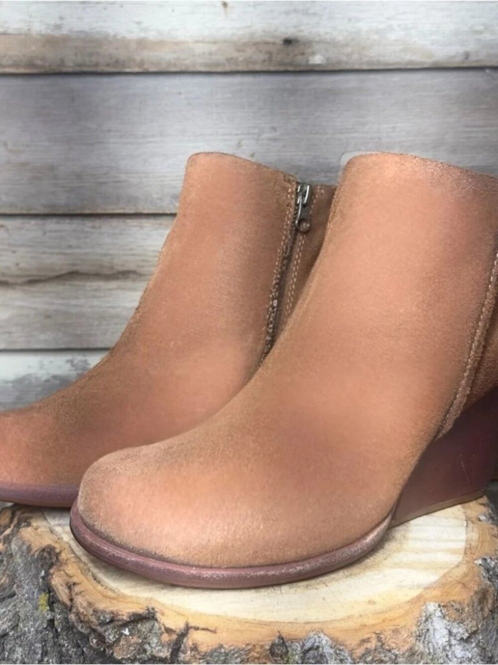 Kork-Ease Brown Suede Booties sz 8.5 - Picture 3 of 8